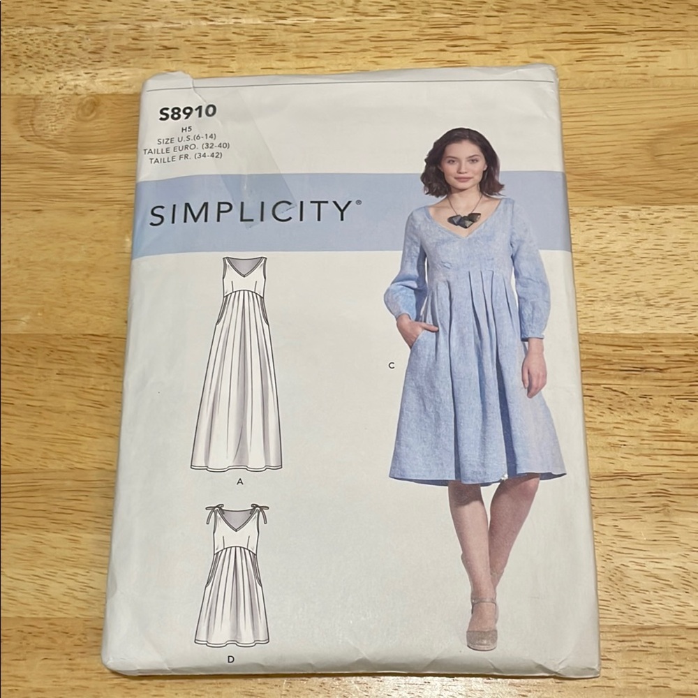 Simplicity S8910 Misses' Dress Pattern Size H5 (6-14) Cut to Size 12